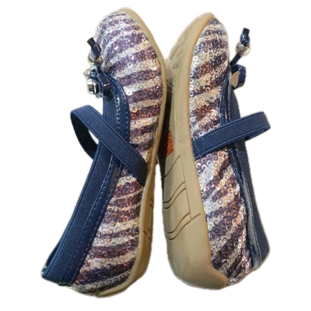 Michael Kors Kids' Navy and Purple Sequin Shoes 'Lil Cora 2' - Picture 7 of 9